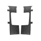 2 PCS / Set Carbon Fiber Car Seat Belt Panel Decorative Sticker for Toyota Tundra 2014-2018, Left Right Driving, Seat Belt Panel