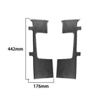 2 PCS / Set Carbon Fiber Car Seat Belt Panel Decorative Sticker for Toyota Tundra 2014-2018, Left Right Driving, Seat Belt Panel