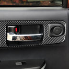 4 PCS / Set Carbon Fiber Car Door Inner Handle Decorative Sticker for Toyota Tundra 2014-2018, Left Driving, Door Inner Handle, Left Driving