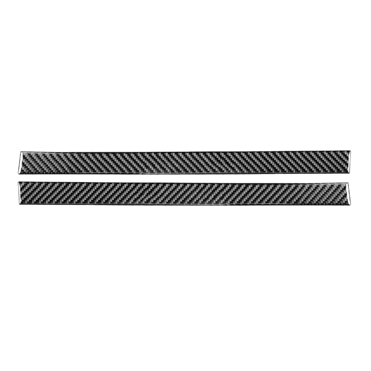 2 PCS / Set Carbon Fiber Car Rearview Mirror Anti-scratch Strip Decorative Sticker for Toyota Tundra 2014-2018, Left Right Driving, Rearview Mirror Anti-scratch Strip