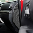 2 PCS / Set Carbon Fiber Car Door Anti-collision Cushion Decorative Sticker for Toyota Tundra 2014-2018, Left Right Driving, Door Anti-collision Cushion