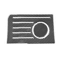 2 PCS / Set Carbon Fiber Car Central Control Storage Box Slot Mat Decorative Sticker for Toyota Tundra 2014-2018, Left Right Driving, Central Control Storage Box Slot Mat