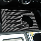 2 PCS / Set Carbon Fiber Car Central Control Storage Box Slot Mat Decorative Sticker for Toyota Tundra 2014-2018, Left Right Driving, Central Control Storage Box Slot Mat