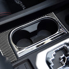 Carbon Fiber Car Cup Holder Frame Decorative Sticker for Toyota Tundra 2014-2018, Right Driving, Cup Holder Frame, Right Driving