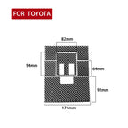 4 PCS / Set Carbon Fiber Car Front Row Reading Light Panel Decorative Sticker for Toyota Tundra 2014-2018, Left Right Driving Universal, Front Row Reading Light Panel