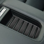 Carbon Fiber Car Armrest Box Slot Pad Decorative Sticker for Toyota Tundra 2014-2018, Left Right Driving Universal, Armrest Box Slot Pad
