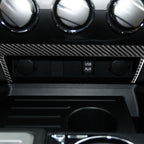 2 PCS / Set Carbon Fiber Car Central Control Air Conditioner Switch Panel Decorative Sticker for Toyota Tundra 2014-2018, Left Right Driving Universal, Central Control Air Conditioner Switch Panel