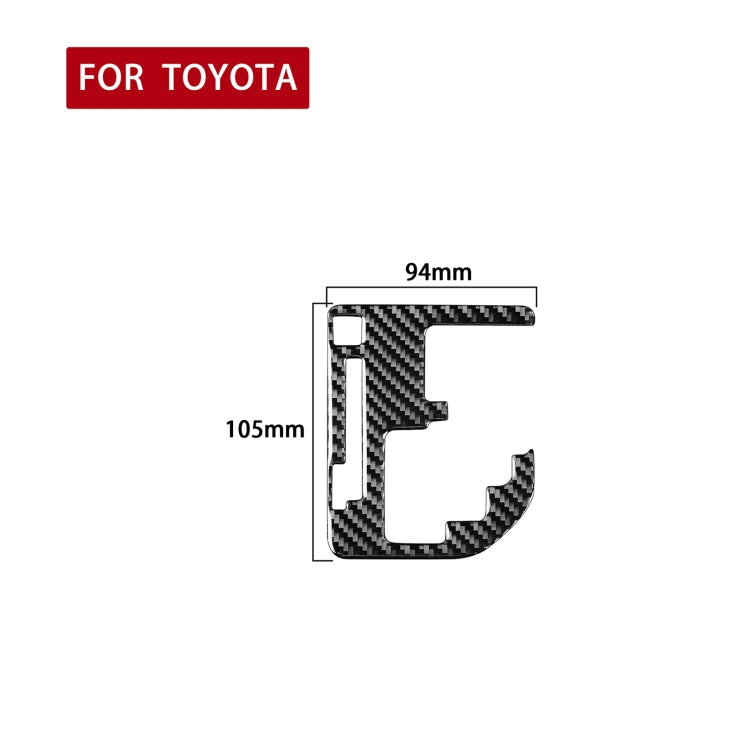 Carbon Fiber Car Gear Indicator Decorative Sticker for Toyota Tundra 2014-2018, Left Right Driving Universal, Gear Indicator
