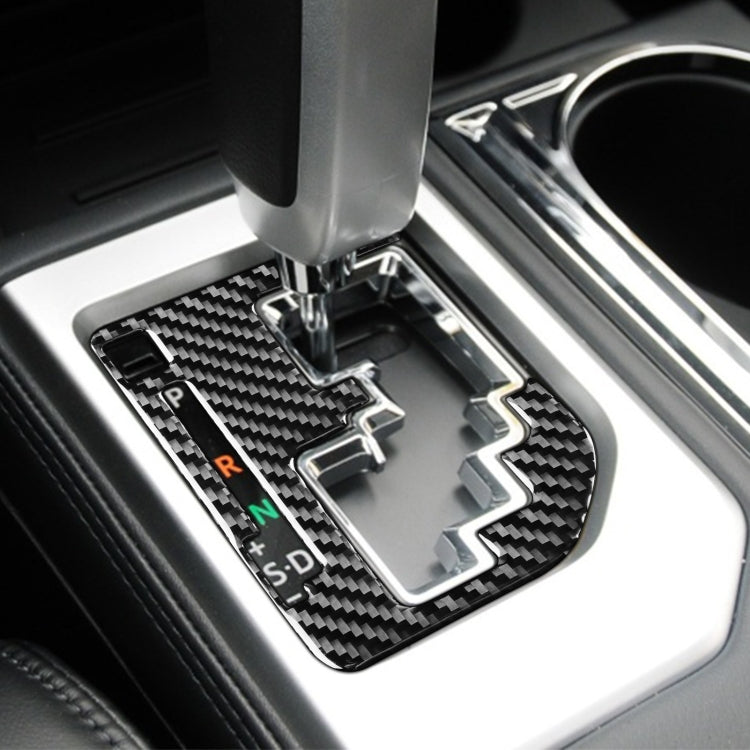 Carbon Fiber Car Gear Indicator Decorative Sticker for Toyota Tundra 2014-2018, Left Right Driving Universal, Gear Indicator