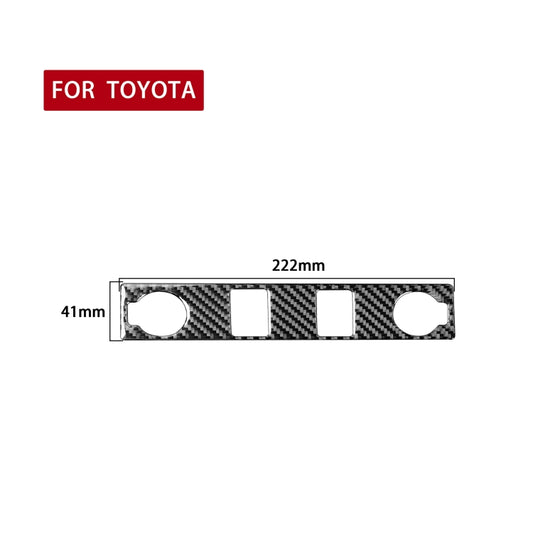 Carbon Fiber Car Cigarette Lighter Switch Decorative Sticker for Toyota Tundra 2014-2018, Left Right Driving Universal, Cigarette Lighter Switch