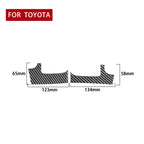 2 PCS / Set Carbon Fiber Car Dashboard Air Outlet Decorative Sticker for Toyota Tundra 2014-2018, Left Driving, Dashboard Air Outlet, Left Driving