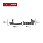 2 PCS / Set Carbon Fiber Car Dashboard Air Outlet Decorative Sticker for Toyota Tundra 2014-2018, Right Driving, Dashboard Air Outlet, Right Driving