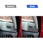 2 PCS / Set Carbon Fiber Car Dashboard Air Outlet Decorative Sticker for Toyota Tundra 2014-2018, Right Driving, Dashboard Air Outlet, Right Driving