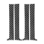 4 PCS / Set Carbon Fiber Car Inner Handle Decorative Sticker for Toyota Tundra 2014-2018, Left Right Driving Universal, Inner Handle