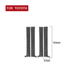 4 PCS / Set Carbon Fiber Car Inner Handle Decorative Sticker for Toyota Tundra 2014-2018, Left Right Driving Universal, Inner Handle