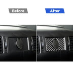 Carbon Fiber Car Rear Cigarette Lighter Switch Decorative Sticker for Toyota Tundra 2014-2018, Left Right Driving Universal, Rear Cigarette Lighter Switch