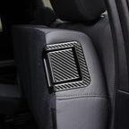 4 PCS / Set Carbon Fiber Car Rear Seat Adjustment Panel Decorative Sticker for Toyota Tundra 2014-2018, Left Right Driving Universal, Rear Seat Adjustment Panel