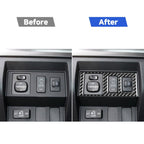 Carbon Fiber Car Headlight Height Adjustment Switch Decorative Sticker for Toyota Tundra 2014-2018, Left Right Driving Universal, Headlight Height Adjustment Switch
