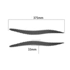 2 PCS / Set Carbon Fiber Car Lamp Eyebrow Decorative Sticker for Lexus IS250/ IS300 2006-2012, Drop Glue Version, For Lexus IS250/ IS300 2006-2012
