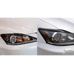 2 PCS / Set Carbon Fiber Car Lamp Eyebrow Decorative Sticker for Lexus IS250/ IS300 2006-2012, Drop Glue Version, For Lexus IS250/ IS300 2006-2012