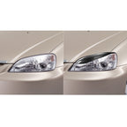 2 PCS / Set Carbon Fiber Car Lamp Eyebrow Decorative Sticker for Honda Civic 1999-1900, Drop Glue Version, For Honda Civic 1999-1900