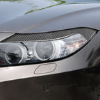 2 PCS / Set Carbon Fiber Car Lamp Eyebrow Decorative Sticker for BMW Z4 / E89 2009-2015, Drop Glue Version, For BMW Z4 / E89 2009-2015
