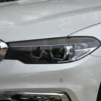 2 PCS / Set Carbon Fiber Car Lamp Eyebrow Decorative Sticker for BMW 5 Series G30 / G38 2018, Drop Glue Version, For BMW 5 Series G30 / G38 2018