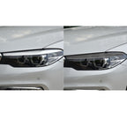 2 PCS / Set Carbon Fiber Car Lamp Eyebrow Decorative Sticker for BMW 5 Series G30 / G38 2018, Drop Glue Version, For BMW 5 Series G30 / G38 2018