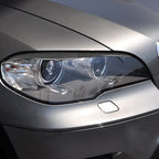 2 PCS / Set Carbon Fiber Car Lamp Eyebrow Decorative Sticker for BMW X5/E70 2010-2012, Drop Glue Version, For BMW X5/E70 2010-2012
