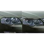 2 PCS / Set Carbon Fiber Car Lamp Eyebrow Decorative Sticker for Volkswagen Passat B6 3C 2005-2010, Drop Glue Version, For Volkswagen Passat B6 3C 2005-2010