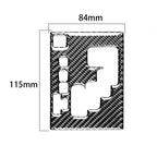 Carbon Fiber Car Gear Panel Decorative Sticker for Toyota 4Runner 2010-2020, Suitable for Left Driving, Gear Panel