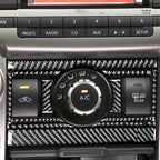 12 PCS / Set Carbon Fiber Car Air Conditioning Switch Panel Decorative Sticker for Toyota 4Runner 2010-2020, Air Conditioning Switch Panel
