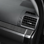 4 PCS / Set Carbon Fiber Car Center Console Decorative Sticker for Toyota 4Runner 2010-2020, Suitable for Left Driving, Center Console