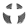 4 PCS / Set Carbon Fiber Car Front Middle Net Logo Decorative Sticker for Toyota 4Runner 2010-2020, Front Middle Net Logo