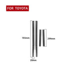 4 PCS / Set Carbon Fiber Car Outer Threshold Decorative Sticker for Toyota 4Runner 2010-2020, Outer Threshold