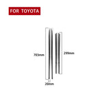 4 PCS / Set Carbon Fiber Car Door Inside Trim Decorative Sticker for Toyota 4Runner 2010-2020, Door Inside Trim