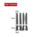 8 PCS / Set Carbon Fiber Car Door Storage Slot Decorative Sticker for Toyota 4Runner 2010-2020, Door Storage Slot
