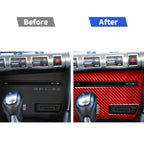 Carbon Fiber Car CD Player Console B Version Decorative Sticker for Nissan GTR R35 2008-2016, Left Driving, CD Player Console B Version