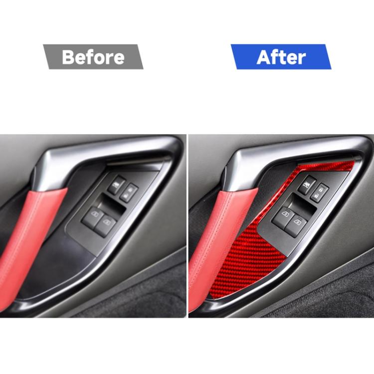 Carbon Fiber Car Window Lift Defogger Panel Sticker for Nissan GTR R35 2008-2016, Left and Right Driving Universal, Window Lift Defogger Panel