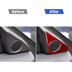 Carbon Fiber Car Door Horn Decorative Sticker for Nissan GTR R35 2008-2016, Left and Right Driving Universal, Door Horn