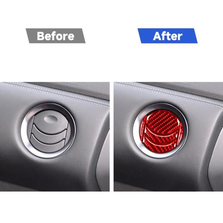 20 PCS / Set Carbon Fiber Car Central Air Outlet Decorative Sticker for Nissan GTR R35 2008-2016, Left and Right Driving Universal, Central Air Outlet, 20 PCS