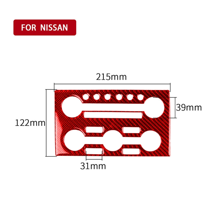 Carbon Fiber Car Instrument Control Panel Decorative Sticker for Nissan GTR R35 2008-2016, Right Driving, Instrument Control Panel , Right Driving