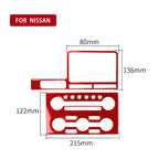 2 PCS / Set Carbon Fiber Car Navigation Instrument Decorative Sticker for Nissan GTR R35 2008-2016, Left Driving, Navigation Instrument , Left Driving