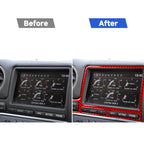 Carbon Fiber Car Navigation Display Frame Decorative Sticker for Nissan GTR R35 2008-2016, Left Driving, Navigation Display Frame, Left Driving