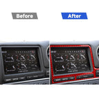 Carbon Fiber Car Navigation Display Frame Decorative Sticker for Nissan GTR R35 2008-2016, Right Driving, Navigation Display Frame, Right Driving