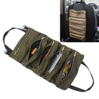 Car Auto Multi-function Canvas Storage Bag Portable Tool Bag Hanging Pocket Bag, Multi-function Army Green, Multi-function Black, Multi-function Khaki