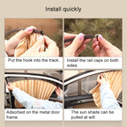 2 PCS Car Auto Sunshade Curtains Windshield Cover for the Rear Seat, Rear Seat, Black, Rear Seat, Gold, Rear Seat, Silver