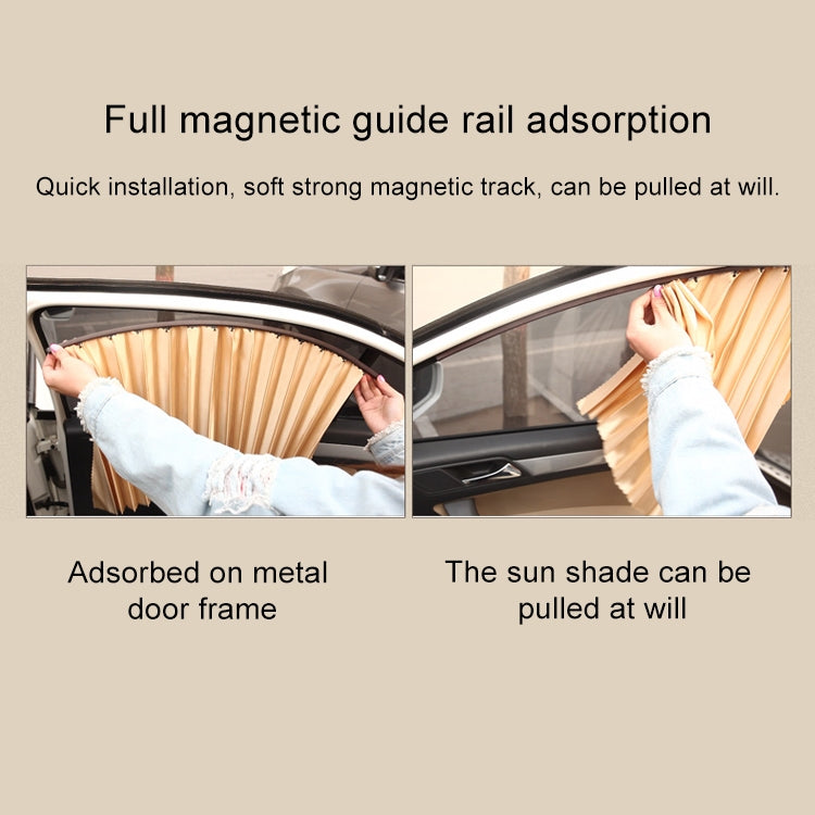2 PCS Car Auto Sunshade Curtains Windshield Cover for the Rear Seat, Rear Seat, Gold, Rear Seat, Silver, Rear Seat, Black