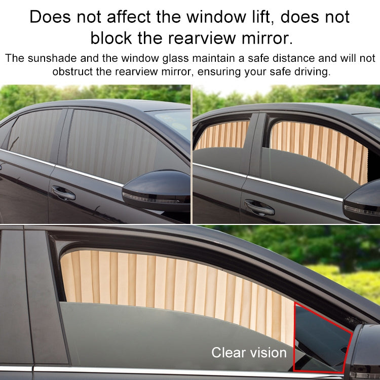 2 PCS Car Auto Sunshade Curtains Windshield Cover for the Rear Seat, Rear Seat, Gold, Rear Seat, Silver, Rear Seat, Black