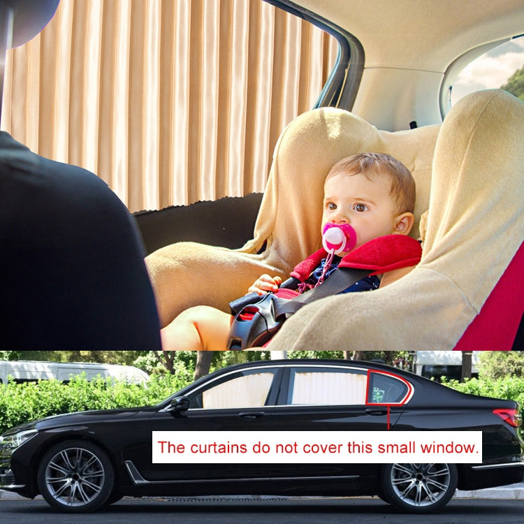 2 PCS Car Auto Sunshade Curtains Windshield Cover for the Rear Seat, Rear Seat, Gold, Rear Seat, Silver, Rear Seat, Black